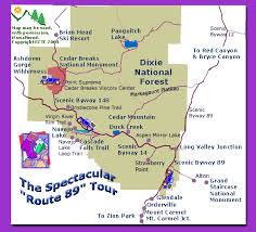 Map Cedar Breaks In Dixie National Forest