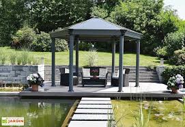 Tonnelle Roma Hexagonale En Aluminium 414x359cm Patio Gazebo Aluminum Gazebo Gazebo