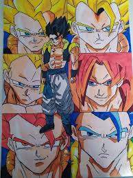 This is my first drawing of gogeta. Gogeta Drawing By David Gatti Saatchi Art