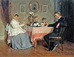 Картина маслом Чаепитие - Картины маслом