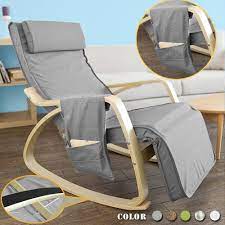 Sobuy Rocking Chair Fauteuil A Bascule Bercante Avec Repose Pieds Fst18 Dg Fr Rocking Chair Chair Recliner Chair