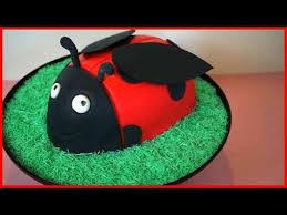 Schon am tag vorher backen: Einfache Anfangerfreundliche Marienkafer Torte Fondant Marienkafer Torten Tutorial Kuchenfee Youtube