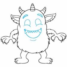 How To Draw Cartoon Monster Scary Monster Drawing Easy In 2020 Cartoon Drawings Scary Monster Drawing Scary Clown Drawing