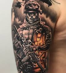 40 stunning war themed tattoos cuded army tattoos military tattoos soldier tattoo