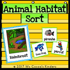 Animal Habitat Sort With No Prep Cut And Paste Practice Pages