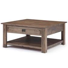 We recently bought the fjällbo coffee table to use as a side table. Simpli Home Monroe 38 In Rustic Natural Aged Brown Medium Square Wood Coffee Table With Drawers Axcmon 02 Rnab The Home Depot