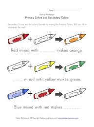 Use bright, clear primary or secondary colours, that is— red, yellow and blue, and orange, green, and purple. Primary And Secondary Colors Worksheet All Kids Network