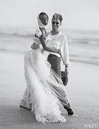 Iman And David Bowie S Beach Wedding They Had 2 Weddings Iman And David Bowie David Bowie Vogue Wedding