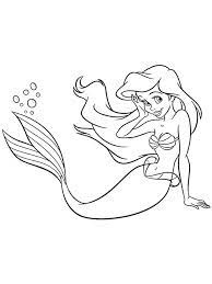 Ariel is seen smiling, swimming with her hands spread out. Free Coloring Pages Of Princesses Below Is A Collection Of Beautiful Princesses Color Disney Princess Coloring Pages Ariel Coloring Pages Belle Coloring Pages