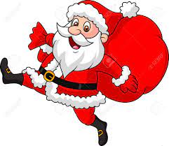 Je regarde toujours les videos avec elle au cas ou elle ait peur ou quune scene ne me convienne pas. Pere Noel Dessin Anime Fonctionnant Avec Le Sac Des Cadeaux Clip Art Libres De Droits Vecteurs Et Illustration Image 19583271