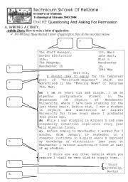You can do the exercises online or download the worksheet as pdf. Application Letter Author Bouabdellah Esl Worksheet By Goodnesses