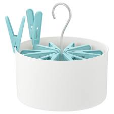 Torkis Korb Mit 30 Wascheklammern Drinnen Draussen Weiss Blau Ikea Osterreich Clothes Pegs Ikea Drying Rack Ikea