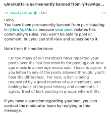 We got banned from a sub Reddit because our track is too intense 💪