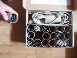 Later, the unused cables will be removed. Low Tech Organization Hacks Cord Organization Home Organization