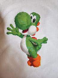 Share your software created cross stitch patterns! Fo 5 915 Stitches And Yoshi Is Complete Patten From Iris In Love Designs On Etsy Crossstitch