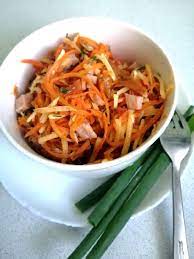 Салат с копченой курицей и корейской морковью - рецепт автора Маргарита  Погреботько