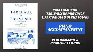 Tableaux de provence piano accompaniment, alto saxophone by paule maurice. Paule Maurice Tableaux De Provence For Alto Saxophone And Piano 1954 Youtube