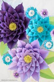 Amaryllis Inspired Paper Flower Paper Flower Template Large Paper Flower Tutorial Flower Tutorial