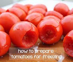 When you're ready to use the tomatoes, thaw just what you need in a bowl at room temperature, then peel before using. Pin On Garden And Grow