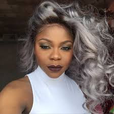 Lace Front Wig Cheap Grey Lace Front Wig