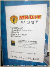 Maybe you would like to learn more about one of these? Pengalaman Kerja Di Mr Diy