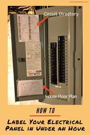 The electrical code requires you to label, or index, your panel. How To Quickly Label A Home S Electrical Panel Directory Everyday Old House