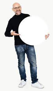 Download Premium Png Of Happy Man Holding Round Board Transparent Png Happy Man Images Pink Background Images Man Photography