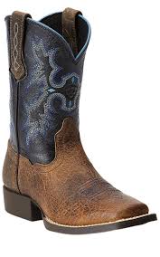 Ariat Black And Brown Boots Ariat Tombstone Youth Earth Brown And Black Top Square Toe Western Boots Boys Cowboy Boots Boots Kids Western Boots
