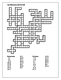 Maybe you would like to learn more about one of these? Numeros Numbers In Spanish 0 To 30 Crossword Teaching Resources