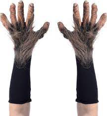 Amazon.com: Zagone Studios Bigfoot Sasquatch Brown Furry Costume Hands  Gloves