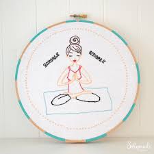 These deep breathing techniques will help you relax and calm your mind. Yoga Girl Breathe It All In Love It All Out Meditation Hand Embroidery Pdf Pattern En