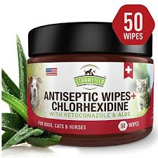Chlorhexidine Wipes For Dogs Cats Ketoconazole Aloe Dog Hot Spots Treatment Dog Hot Spots Dog Allergies