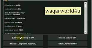 In this tool some links issue has been detected that i fix and upload link. Oppo A3s All Security Unlock Tools Pin Password Network Unlock Tool Waqar World 4u