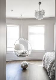 See more ideas about chair rail, home, wainscoting styles. Bedroom With Acrylic Bubble Hanging Chair Contemporary Bedroom