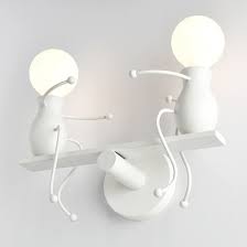 Modern Iron Wall Light E27 Holder Indoor Wall Mounted Lighting Fixture Cute Cartoon Wall Lamp For Bedroom Living Room Foyer Led Indoor Wall Lamps Aliexpress