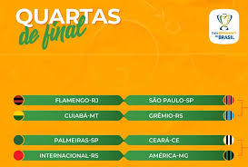 Os jogos serão disputados nas semanas de 28 de. Cbf Sorteia Confrontos Das Quartas Da Copa Do Brasil