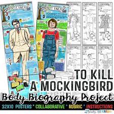 Please ensure shipping address is correct. To Kill A Mockingbird Body Biography Project Bundle Great For Characterization Study All Knight