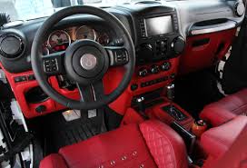 Black And Red Jeep Interior Deamau5 Custom Jeep Interior Jeep Interiors Custom Jeep Custom Car Interior