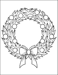 Color pictures of reindeer, christmas trees, santa claus and more. Christmas Wreath Coloring Page Christmas Coloring Pages
