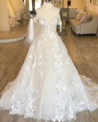 Elegant Beaded Sparkle Lace Off The Shoulder Calla Blanche Ball Gown Wedding Dress Ball Gown Wedding Dress Wedding Dresses Lace Ballgown Wedding Dresses