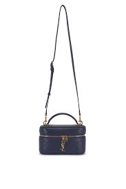 Saint Laurent - Gaby Bleu Abysse Quilted Vanity Bag
