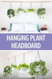 The ageomet artificial hanging plants come in a pack of three and each plant has five branches that measure 3.6 feet long and 9.8 inches wide. Brighten Up Your Bedroom With A Hanging Plant Headboard Home Decor Houseplants Plants Flowers Pothos Phil Plant Headboard Hanging Plants Bedroom Plants