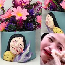 Hot, sticky and eaten alive but these faces make it worth it