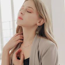 VENTFILLE Gold Color Hetian Jade Earrings for Women Green Round Jewelry  Girls Gift Dropshipping Wholesale