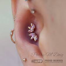 Marquis In The Morning From Perrymdoig The Most Magical Conch Piercings In San Francisco We Chose A Pair Of Ear Jewelry Earings Piercings Conch Piercing
