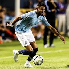 riyad mahrez in action against borussia dortmund july 2018 man city players manchester city european soccer