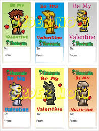 Terraria Valentines Diy Printable Pdf Valentines Diy Diy Printables Valentines