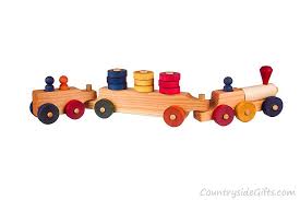 Wooden Toy Stacker Train Colored Countryside Gifts Llc Handcrafted Toys Wooden Toy Train Wooden Toys