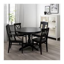 Get the best deals on ikea dining room tables. Ingatorp Extendable Table Black Max Length 61 Ikea Black Round Dining Table Black Kitchen Table Table