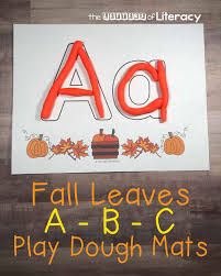 This post may contain affiliate links for your convenience. Free Printable Alphabet Play Dough Mats For Fall